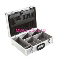 Custom Silver ABS Tool Cases , Tool Carrying Case With Plastic Handle