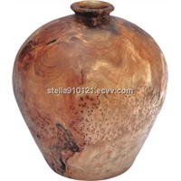 Delicately Hand-made Carved Wooden Extra Large Root Urn