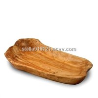Delicately Hand-made Carved Wooden Root Fruit Platters