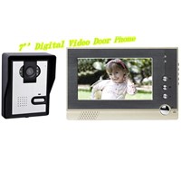 Digital  7''   LCD  Color Video Door  Phone/  Doorbell with white LED light