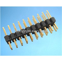 Dual row pin header connector with 2.54mm pitch straight/right angle/SMT type 4-80 pins