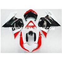 Ducati 848 1098 1198 2007-2009 Fairing - Red/Black/White