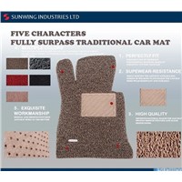 Good Quality Dot Backing Full Set PVC Coil Mat for Cars
