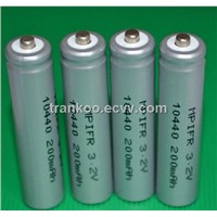 Li phosphate cell consumer type replace Lithium battery AAA LiFePO4 10440 3.2v 200mAh