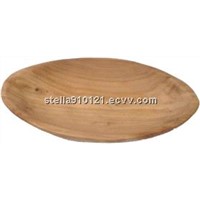 Newly Hand-made Oval Fully Carved Wooden Root Platters