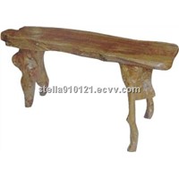 Newly Unique Hand-made Craved Wooden Root Bench