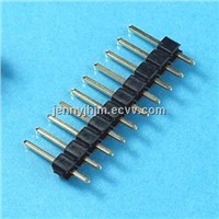 Pin header connecotr,single row straight/right angle/SMT type,2.54mm pitch 2-40 pins