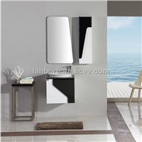 Simple modern fashional waterproof wooden small wall mounted bathroom vanity FS1305