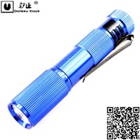 Waterproof  Pen Clip 1Led Mini Anti lost Aluminium alloy Flashlight