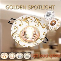 Wholesale Gypsum Golden Cob LED Spotlight Downlight MR16 Halogen Energy Saving Downlamp