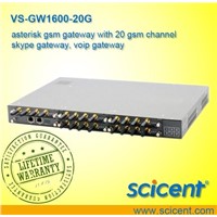 asterisk gsm gateway with 20 gsm channel skype gateway, voip gateway