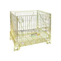 heavy duty  industrial storage stackable wire mesh container