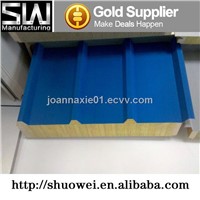 high quality sandwich rock wool panel for buildings