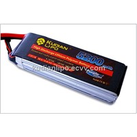 kudian Li-po 5200mah 11.1V 35C with Dean Connector rc lipo battery for RC helicopter/boat