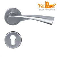 stainless steel door solid handle lever handle with cover