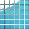Color shading porcelain mosaic for swimming pool