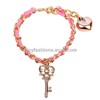 Key ornament chain & link bracelets