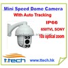 Outdoor Infrared Mini High Speed Dome Camera with IR Distance 50m