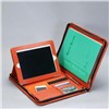 ppered Genuine Leather Portfolio for iPad and Tablet PC (Orange)