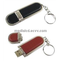 Key Chain Leather USB Drive