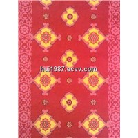 Mosque caqrpet ,polyester surface with PVC backing ,prayer carpet mat