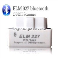 White Color ELM327 Bluetooth OBD2 Scanner Supports