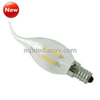 2014 New Product Dimming 1.5W Flame Tip  Filament LED Bulb Light