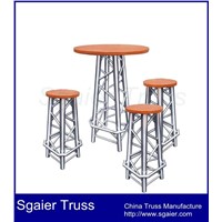 Aluminum truss furniture club table