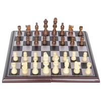 Chess Set Wooden Chess Set 3D Checker (Foldable board)