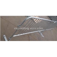 China factory Flat Barrier Feet temporary crowd control barrier temporary pedestrian fencing barrier