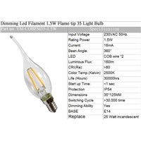 CE Dimming Led Filament  Light Bulb-TC35