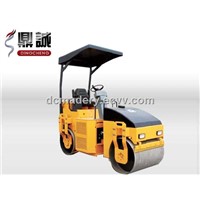 Full hydraulic 3T double drum vibratory road roller