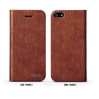 Genuine Leather Flip Cases Covers with stand for Iphone 5 5s