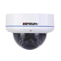 H.264 2.0MP Vandal-proof IP Dome Camera with Night Vision for Outdoor
