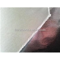 High silica fabrics with aluminum foil