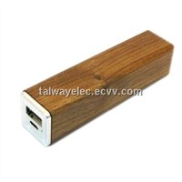 Hot selling mobile accessory-- pocket size wooden designed wooden power bank 1800mah 2600mah