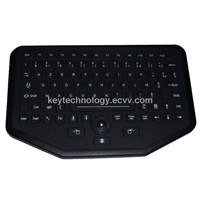 IP68 1.5mm long stroke moveable marine keyboard with optical trackball