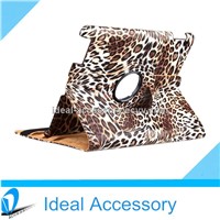 Leopart Pattern 360 Degree Rotating Stand Smart Cover PU Leather Case for iPad 2/3/4/Air