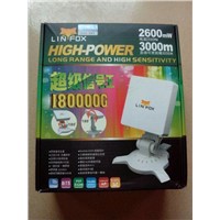 Linfox High Power 1800mW  180000G 802.11b/g 54M Wireless USB Network Adapter Card 16dBi Antenna