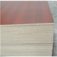 Melamined particle board for furniture