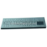 OEM stainless steel  desktop keyboard with ruggedized touchpad