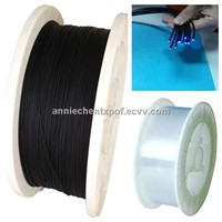PMMA plastical fiber optic cable for communication and decoration