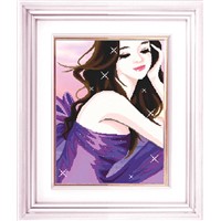 SEXY WOMAN CRYSTAL ARTS DECORATVE PAINTING,WALL PAINTING