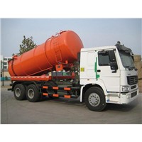 Sinotruck HOWO 6x4 Sewage Suction Truck, 6m3 Capacity