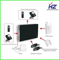 SMS and voice reminding GSM alarm system HZ-G1 Support Iphone/ Android Application