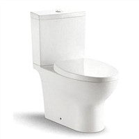 Siphonic two piece toilet,with water Box and toilet seat