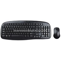 Standard wired keyboard and mouse combo