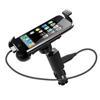 USB car charger mobile phone mount