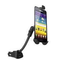 USB car smart phone charger holder with gooseneck for samsung