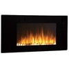 Curved Wall Mount Iron Electric Fireplace Stove